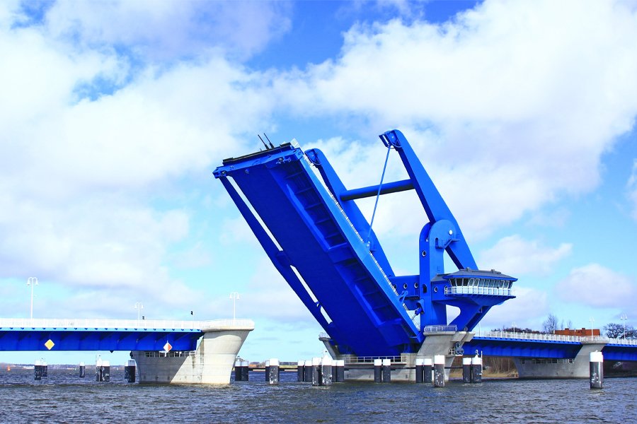 Elbe ab Stralsund, Deutschland auf der VIVA RUBY
