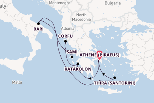8daagse cruise met het MSC Opera vanuit Athene (Piraeus)