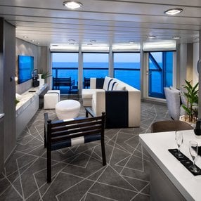 Come aboard the undefined and discover one of 86 cabin categories on a total of 12 decks that can accommodate 2218 passengers. Choose your dream cabin and feel at home on board the undefined!
