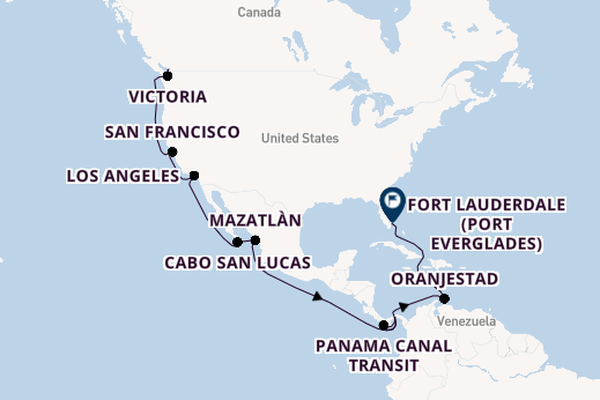 Luxury Canada, California & Mexico with Panama Canal