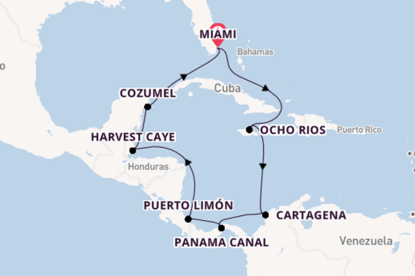 Central America from Miami with the Norwegian Pearl
