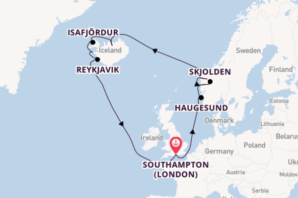 Norway From Southampton with the Sky Princess 