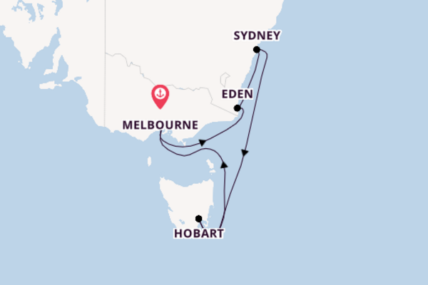 Cruising from Melbourne via Sydney
