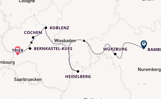 Moselle River, Europe from Trier, Germany with the Viking Idi