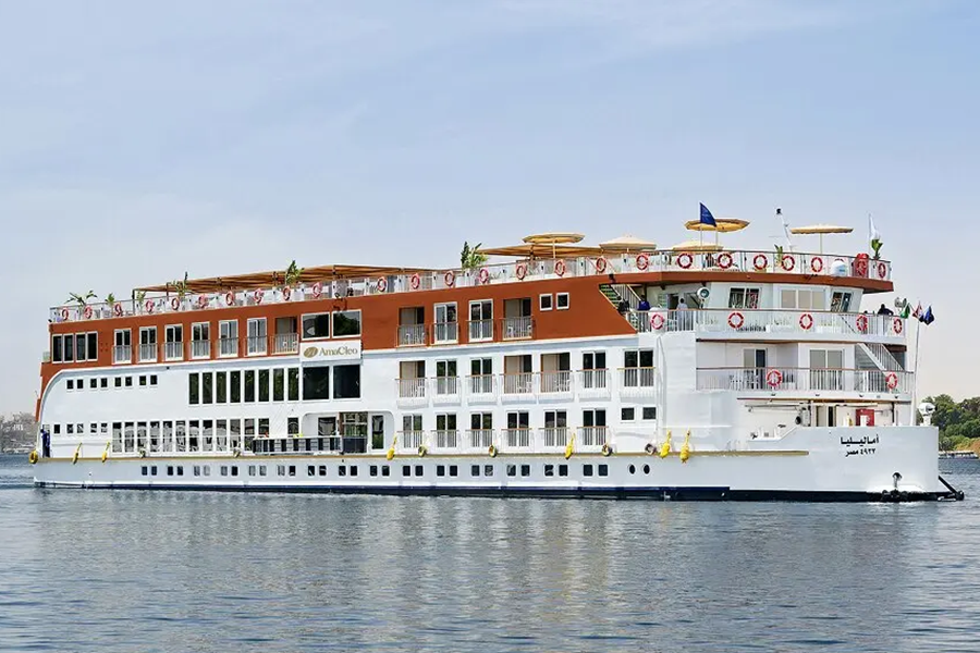 Nile River from Luxor, Egypt with the AmaCleo