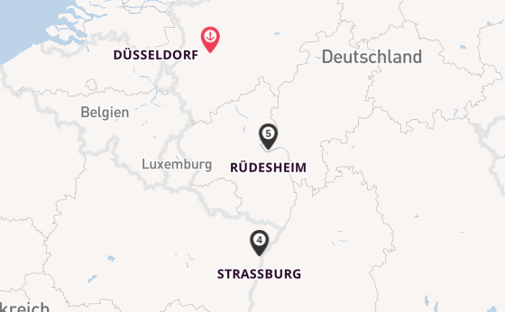 Rhein ab Düsseldorf, Deutschland auf der VIVA ONE