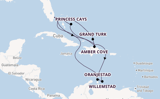 Caribbean vanaf Fort Lauderdale, Verenigde Staten met de Regal Princess