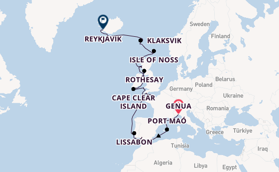 Britse Eilanden vanaf Genua, Italië met de Seabourn Pursuit