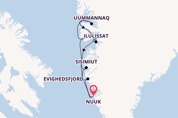 Arctica vanaf Nuuk, Groenland met de Silver Wind