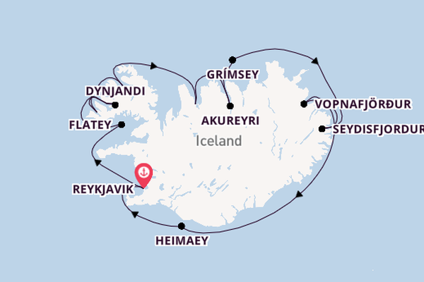Arctic from Reykjavik, Iceland with the Scenic Eclipse                                                                                               