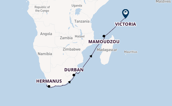 South Africa from Cape Town, South Africa with the HANSEATIC nature