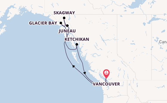 Alaska vanaf Nederland met de Emerald Princess