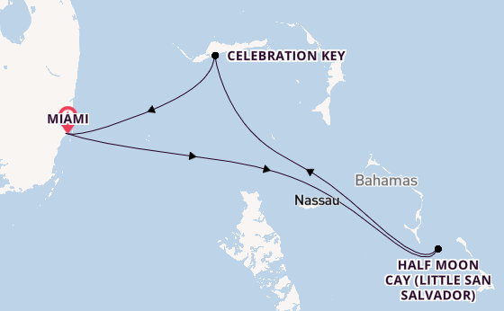 Caribbean from Miami, Florida with the Carnival Conquest