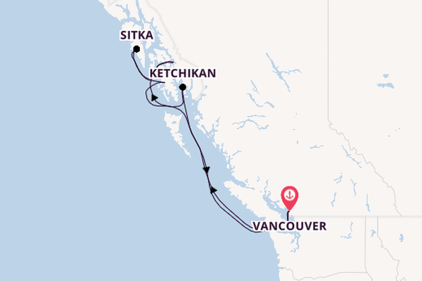 Alaska from Vancouver, British Columbia with the Luminara