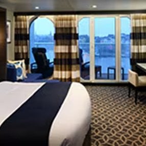 Come aboard the undefined and discover one of 216 cabin categories on a total of 14 decks that can accommodate 4905 passengers. Choose your dream cabin and feel at home on board the undefined!