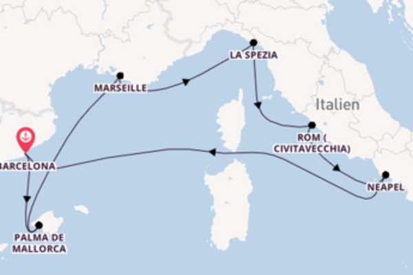 Mittelmeertraum an Bord mit der neuen Wonder of the Seas