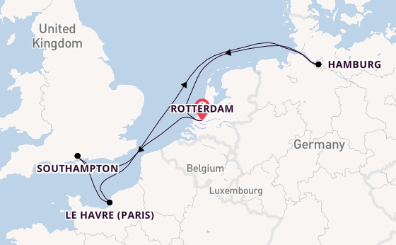 British Isles from Rotterdam, The Netherlands with the MSC Preziosa