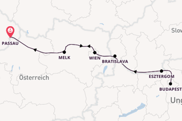 Spannende Reise ab Passau, Deutschland