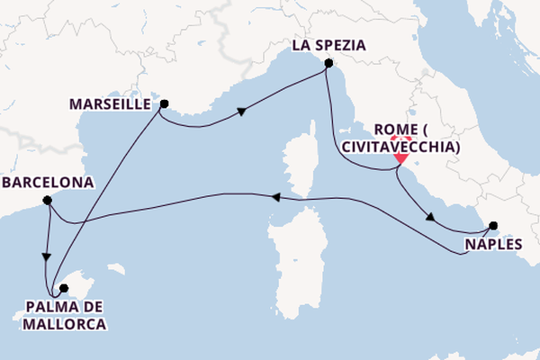 Mediterranean Legends: Italy, Spain & France Voyage