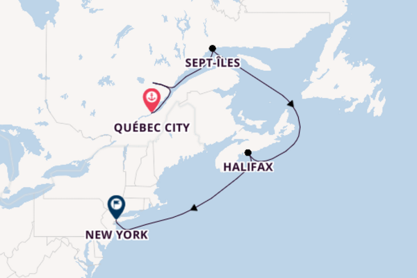Memorable trip from Québec City with Cunard