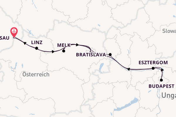 Donau ab Passau, Deutschland auf der VIVA TWO