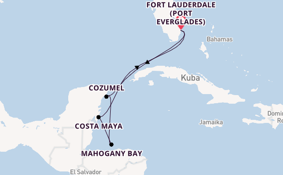 Westliche Karibik ab Fort Lauderdale (Port Everglades), USA auf der Explorer of the Seas