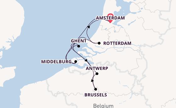 Western Europe from Amsterdam, Netherlands with the Avalon Expression