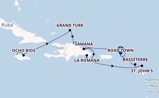Karibik ab Montego Bay auf AIDAluna