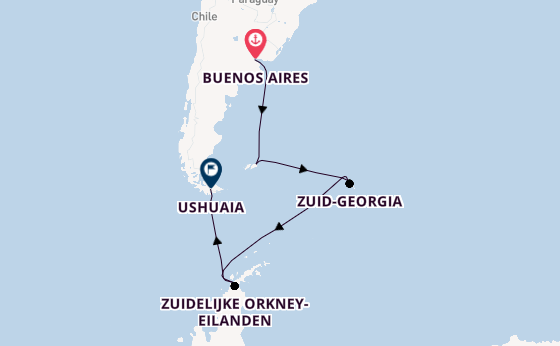 Zuid-Amerika vanaf Buenos Aires, Argentinië met de HANSEATIC inspiration