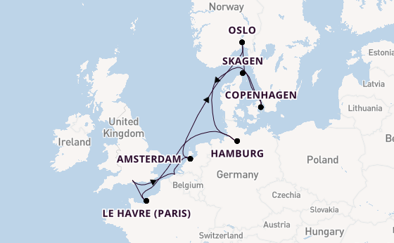 England from Southampton, England with the Majestic Princess