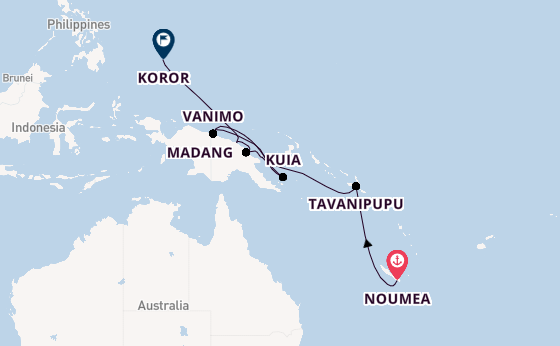 South Pacific from Noumea, New Caledonia with the HANSEATIC spirit