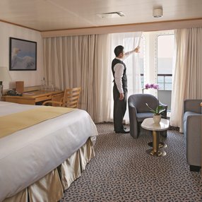 Come aboard the Silver Discoverer and discover one of 6 cabin categories on a total of 5 decks that can accommodate 0 passengers. Choose your dream cabin and feel at home on board the Silver Discoverer !