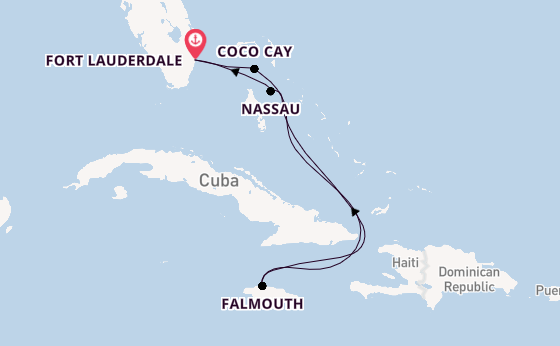Caribbean vanaf Fort Lauderdale, Verenigde Staten met de Allure of the Seas