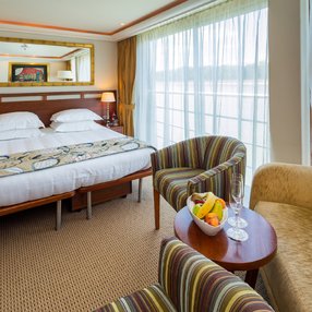 Come aboard the undefined and discover one of 8 cabin categories on a total of 4 decks that can accommodate 150 passengers. Choose your dream cabin and feel at home on board the undefined!