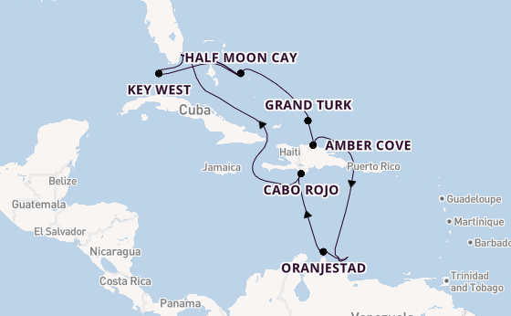 Caribbean vanaf Miami, Verenigde Staten met de Zuiderdam