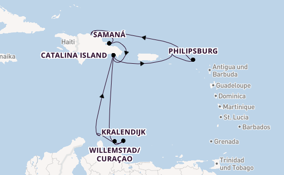 Karibik ab Deutschland auf der Mein Schiff 5