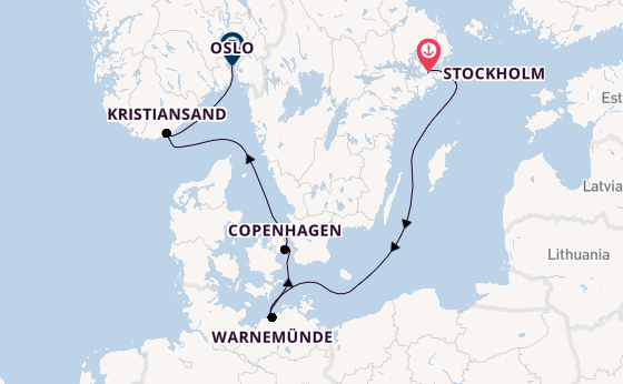 Norway from Stockholm, Sweden with the Seven Seas Grandeur