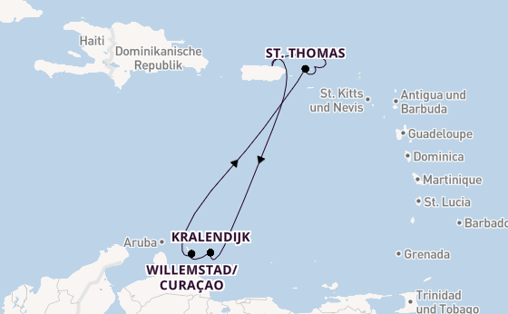 Karibik ab San Juan, Puerto Rico auf der Norwegian Prima