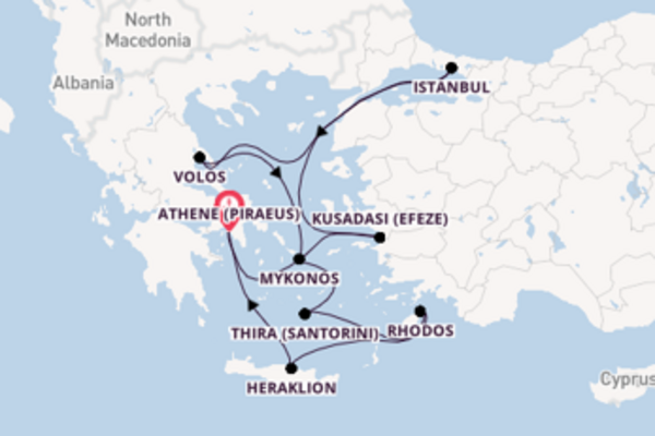 Cruise in 10 dagen naar Athene (Piraeus) met Norwegian Cruise Line