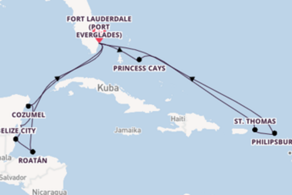 Atemberaubende Reise nach Fort Lauderdale (Port Everglades)
