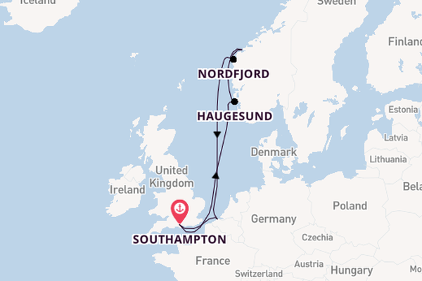 Norway from Southampton, England with the Celebrity Apex