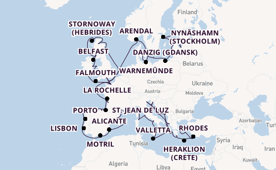 Mediterranean from Helsinki, Finland with the Insignia