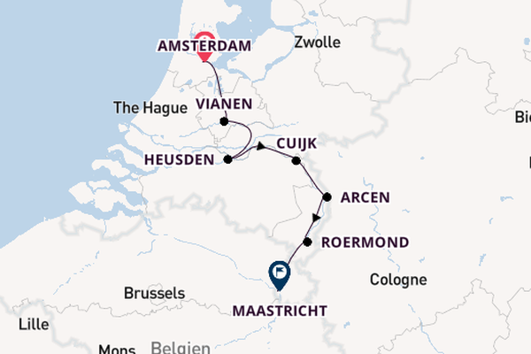 In 8 Tagen nach Maastricht über Heusden