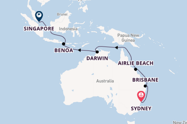 Queensland, Top End & Bali to Singapore