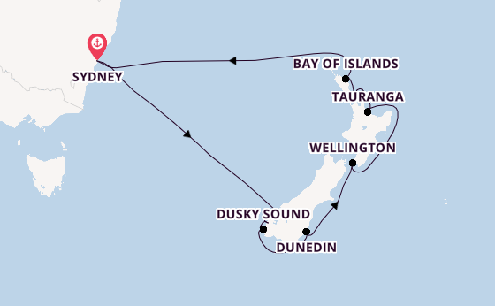 Neuseeland ab Sydney auf der Celebrity Edge