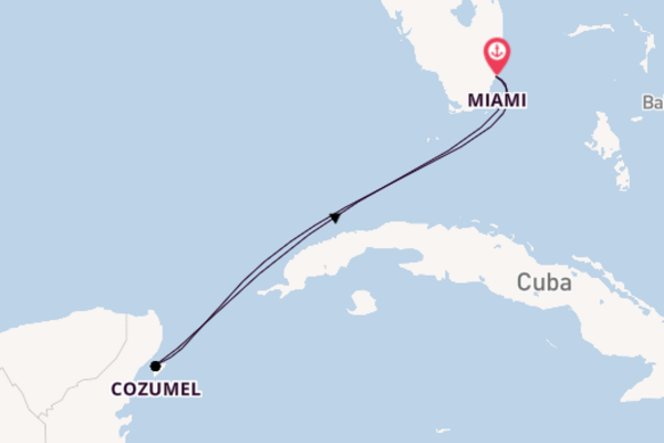 Sailing from Miami via Cozumel
