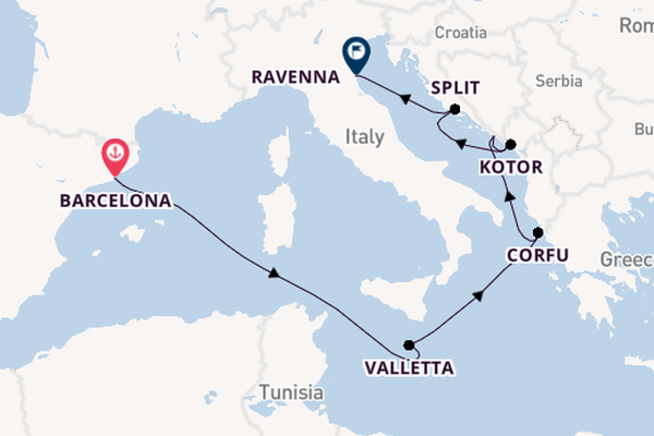 Mediterranean from Barcelona, Spain with the Norwegian Pearl