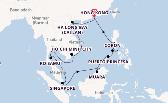 South East Asia from Hong Kong, China with the Seven Seas Explorer