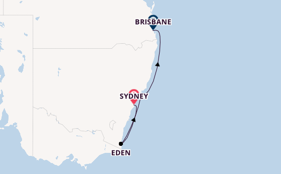Australië vanaf Sydney, Australië met de Grand Princess