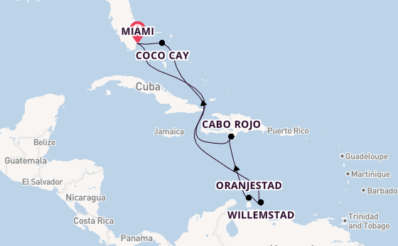 Caribbean vanaf Miami, Verenigde Staten met de Freedom of the Seas
